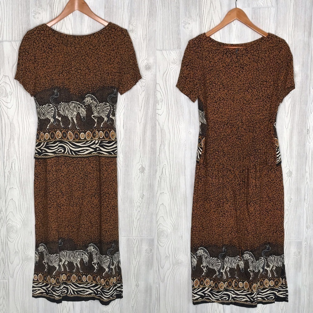Sheri Martin New York Vintage Zebra Dress